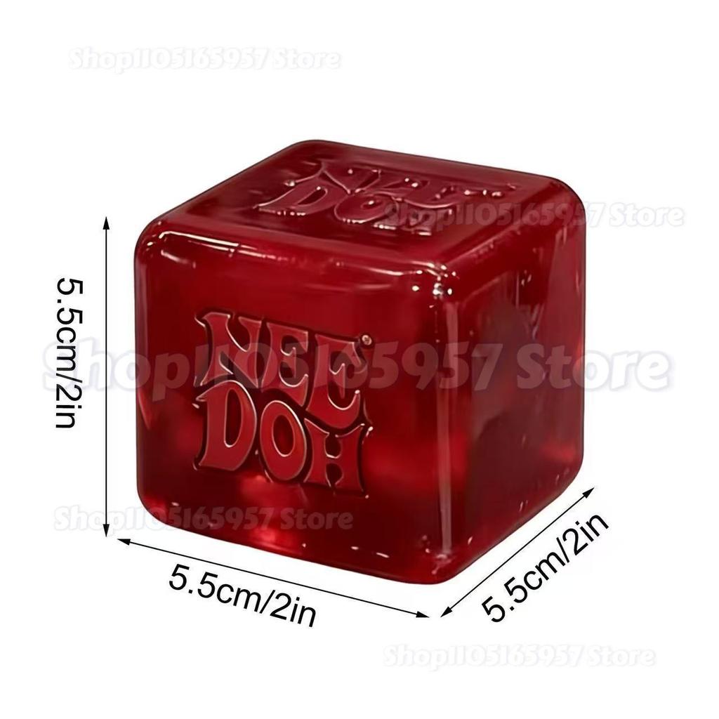 Красный Nee-Doh Nice Cube Сенсорная игрушка-сквиш Suptid Мялка Снятие стресса Кубик-фиджет Для детей Взрослых Настольная игрушка