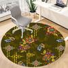 1pc Floral Pattern Chair Carpet for Office, Perfect for Office, Holiday Party Decoration Choice yy260314086