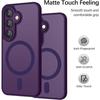 Coque pour Samsung Galaxy A37 5G, Protection avec Anneau Magnétique Vitre Caméra - Violet