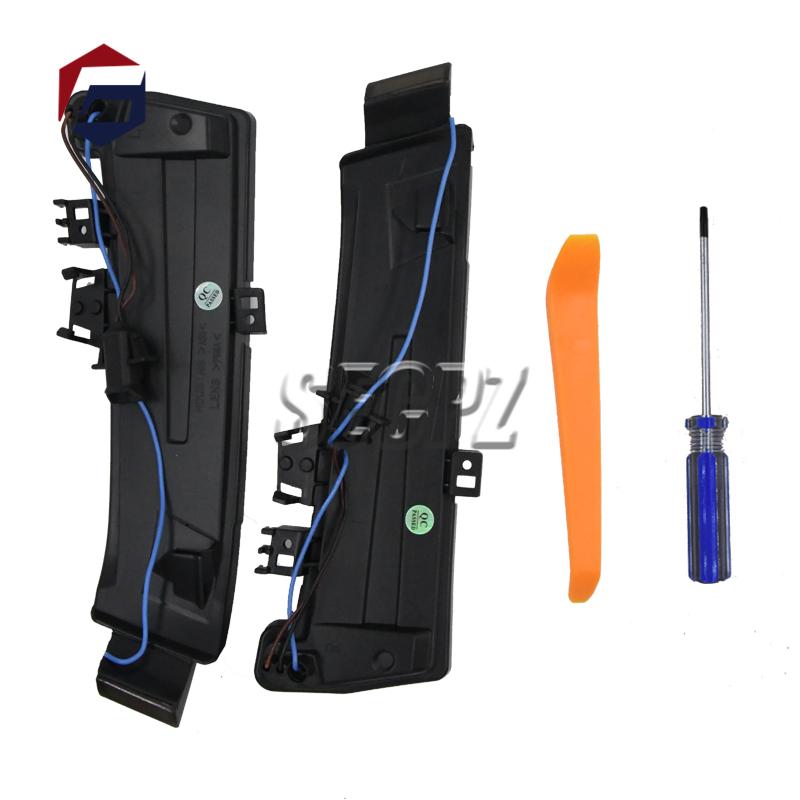 Двухцветный светодиодный динамический поворотник для Benz ABCES CLA GLA CLS Class W176 W246 W204 W212 C117 X156, зеркальный мигалка