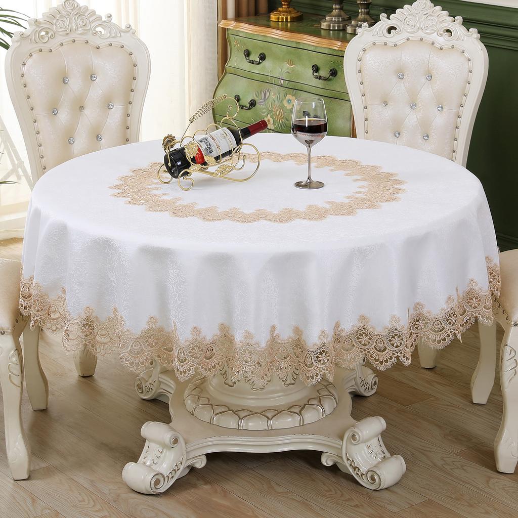 Европейская входная скатерть Lux Tribute шелковая жаккардовая кружевная скатерть круглая скатерть скатерть