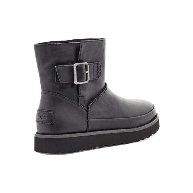 UGG Классический Деконструированный Мини Флисовый Черный Женский 1113191-BLK