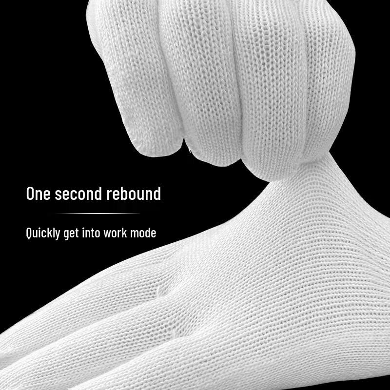 NHZHIWNHZHIW Heavy-Duty White Cotton Work Gloves