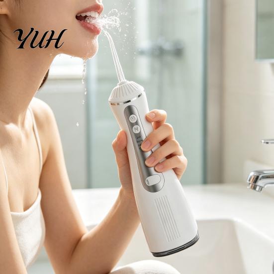 Orthodontic Oral Irrigator Cordless Electric Water Flosser, 3 Pressure Modes And 4 Nozzles Design, 330ml Capacity Pick for Braces Tank, Rechargeable