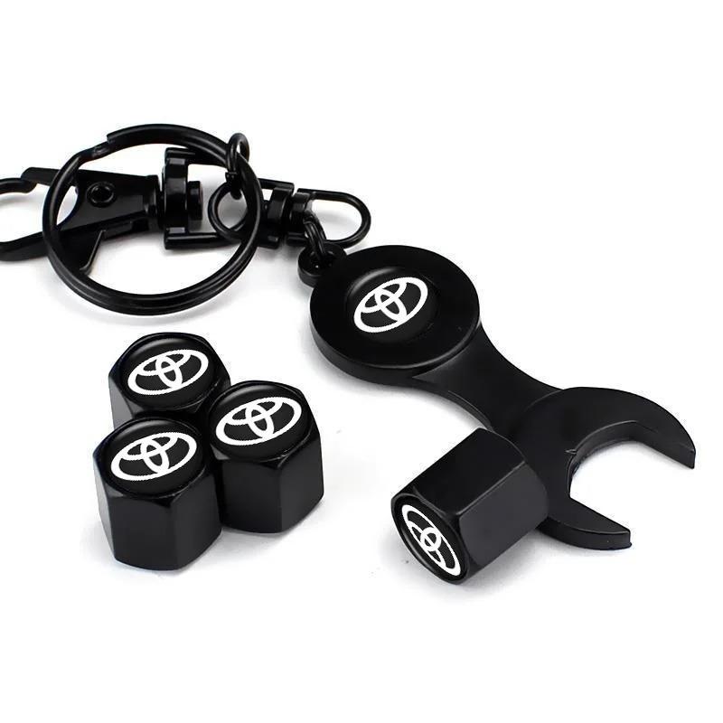 QHJS9 Tapas Válvula Neumático para Coche, Tapones Antipolvo para Válvulas Aire Automóvil para Toyota Corolla, Camry, RAV4,