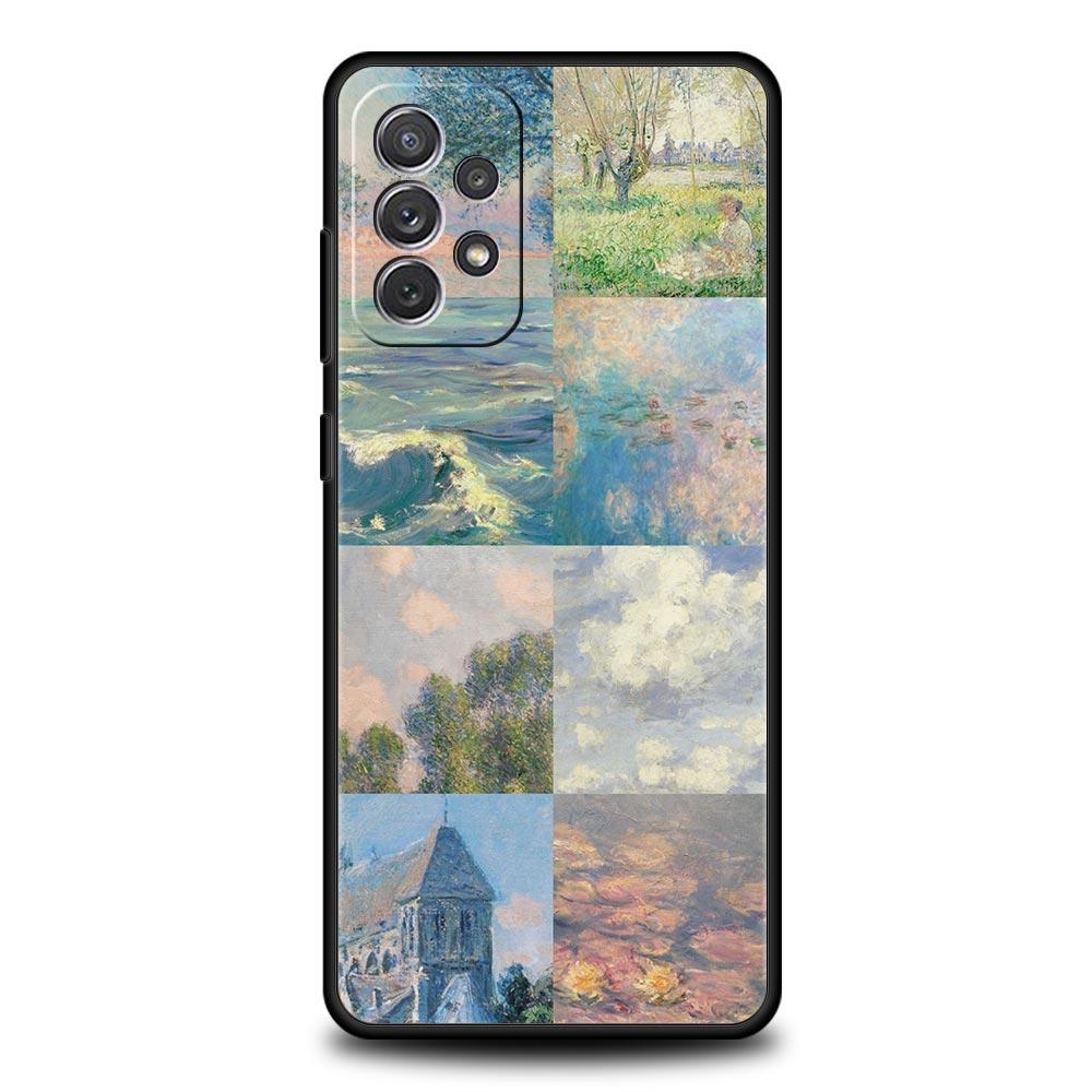 Чехол для телефона с картиной Клода Моне для Samsung A51 A71 A21S A12 A11 A15 A25 A31 A41 A52 A32 A23 A33 A53 A73 A03S A05S A13 5G A72