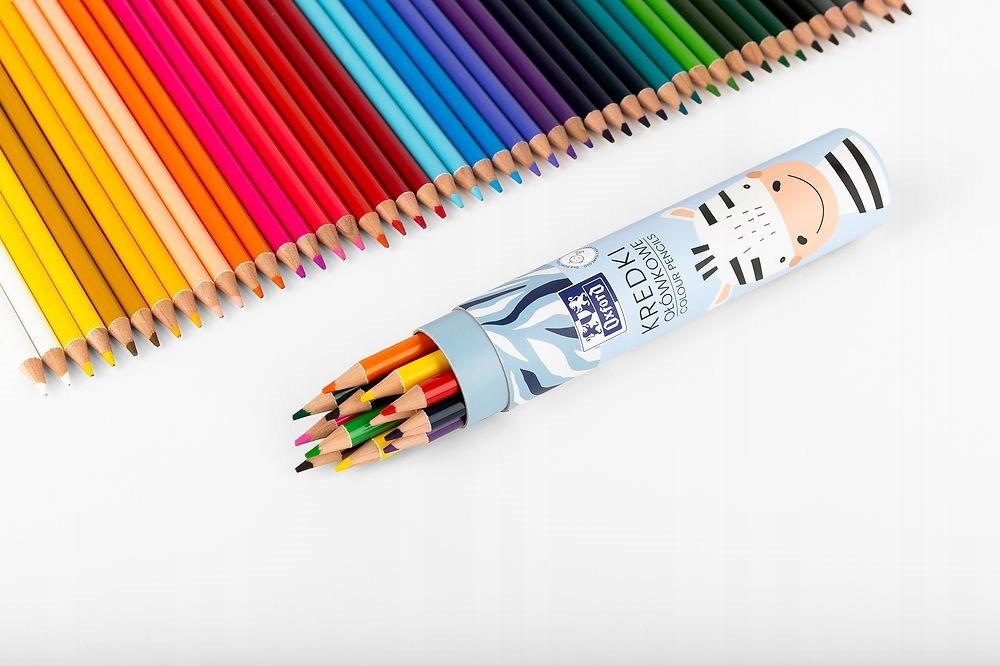 Durable Pencil Crayons in a Tube, Olo, 12 Colors