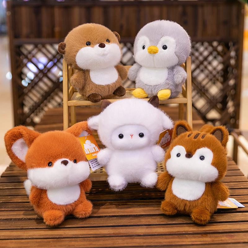 Mini Fox Cute Doll With Plush Pp Cotton Filling Very Suitable Room Decoration