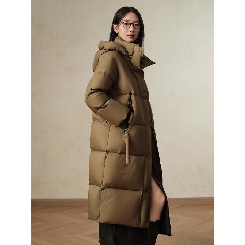Женская повседневная длинная куртка Jiusi Annakao из гусиного пуха свободного кроя