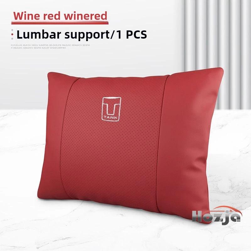 Leather Car Cushion Neck Pillow Headrest Pillow for GWM Tank 300 400 500 700    2024 2025 2026 Accessorise