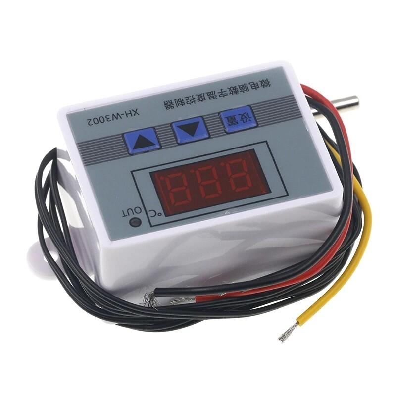 W3001 W3002 Микрокомпьютерный контроллер температуры DC12V 24V AC110 AC200V Цифровой термостат Термореле Управление нагревом и охлаждением