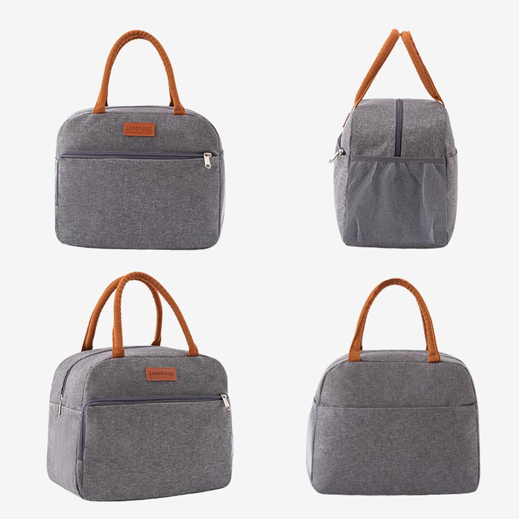 Изолированная сумка для ланча для студентов, большая вместимость, термо-тоут из водонепроницаемой ткани Оксфорд, идеально подходит для школьных пикников и мероприятий на открытом воздухе