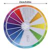 Paper Card Color Mixing Wheel Ink Round Central Circle Rotates Tattoo Nail