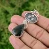 Daughters Day Sale 925 Sterling Silver Natural Solar Moss Agate Pendant Jewelry