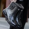 Men's Waterproof Rain Boots Outdoor Solid Color Fishing Boots Fashion Non-slip Waterproof Shoes Solid Color Mid-tube Rain Boots