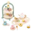 Wooden Children'S Simulation Play House Toy Tea Set Children'S Afternoon Tea Dessert Parent-Child Educational Toys