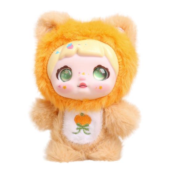 Виниловая кукла плюшевый брелок на ключи фруктовой тематики мягкая игрушка с капюшоном 14 см милый брелок для рюкзака и коллекционная игрушка