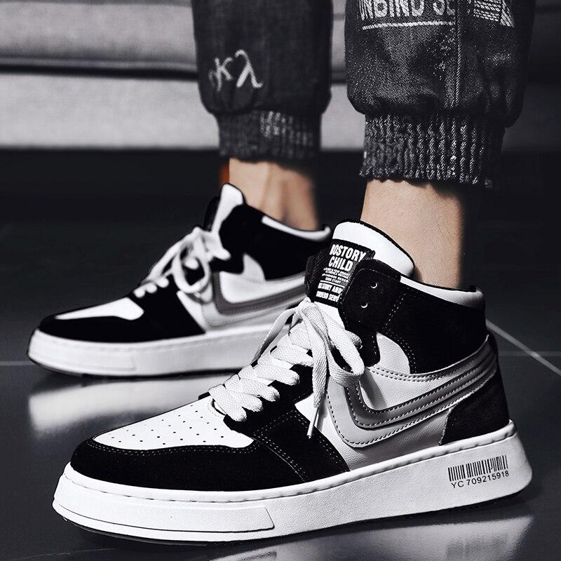 Crlaydk Spring New High Top Sneakers Walking Sports Tennis Breathable Shoes Lace -Up Comfortable Footwear Ankle Basket Homme