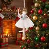 Fabric Xmas Tree Angel Pendant Plush Angel Girl Hanging Pendant Christmas Tree Decor  Home Decor