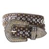 Women's Rhinestone Crystal Waist Belt for Jeans or Dress, European and American Style with Inlaid Rivets
