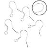 50Pcs 925 Sterling Silver Diy Earring Hooks Ball Jewelry Accessory Ear Wire