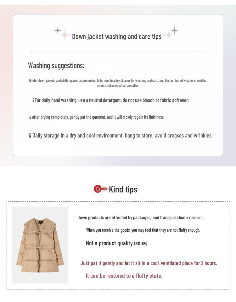 Женский пуховик Bailuyu свободного кроя