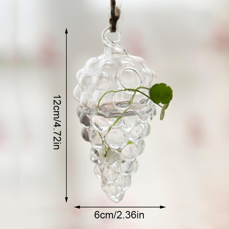 1 шт. прозрачные вазы для гидропоники, террариумный контейнер, подвесная стеклянная ваза, цветочный горшок