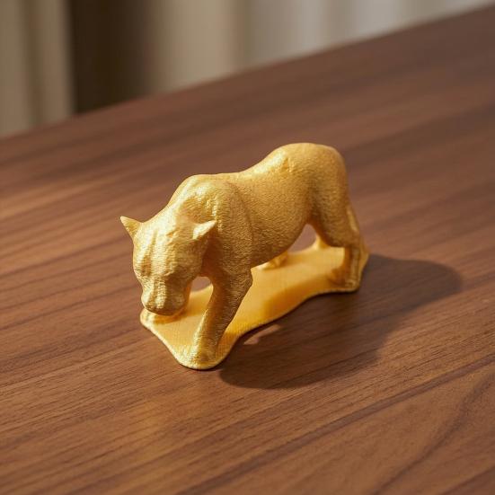 Фигурка Пантеры 3D Дикий Принт Коллекционная Реалистичная Модель Животного Настольное Украшение