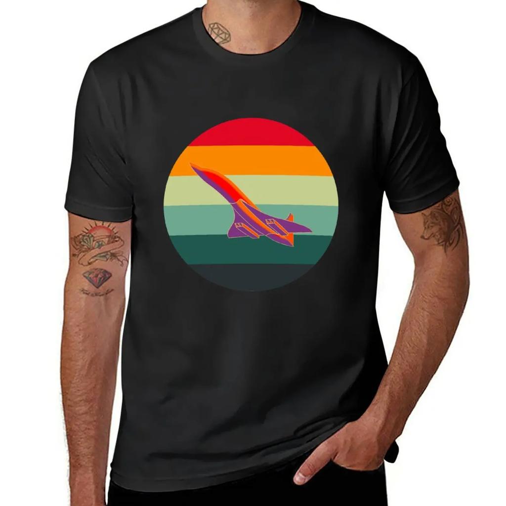 Concorde Vintage Plane Aviation 2020 T-Shirt anime clothes tees workout shirts for