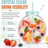 With Lid Plastic Fish Bowl Cup Translucent Green Drinking Purse Bottle  Parties Centerpieces