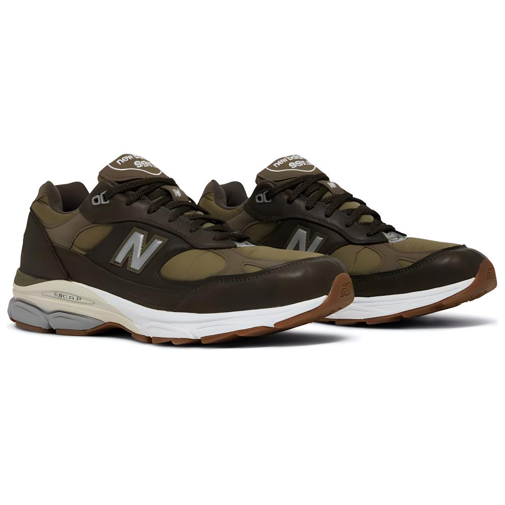 New Balance 991.9 Сделано в Англии Lakeside Pack Мужские кроссовки Коричневый хаки Белый M9919LP