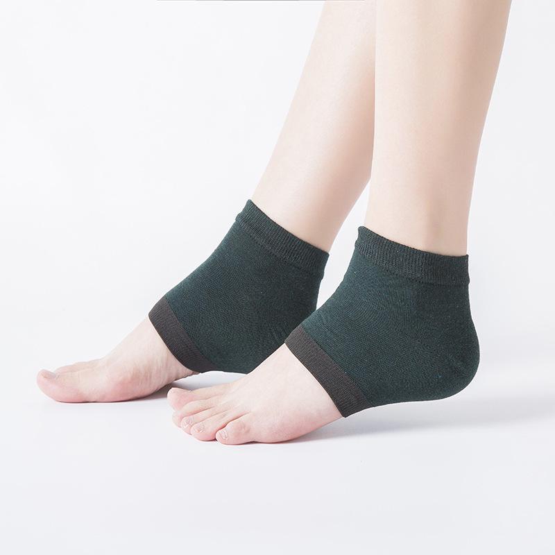 Silicone Anti-Crack Heel Socks for Men & Women - Protective Foot Cover To Prevent Heel Cracking