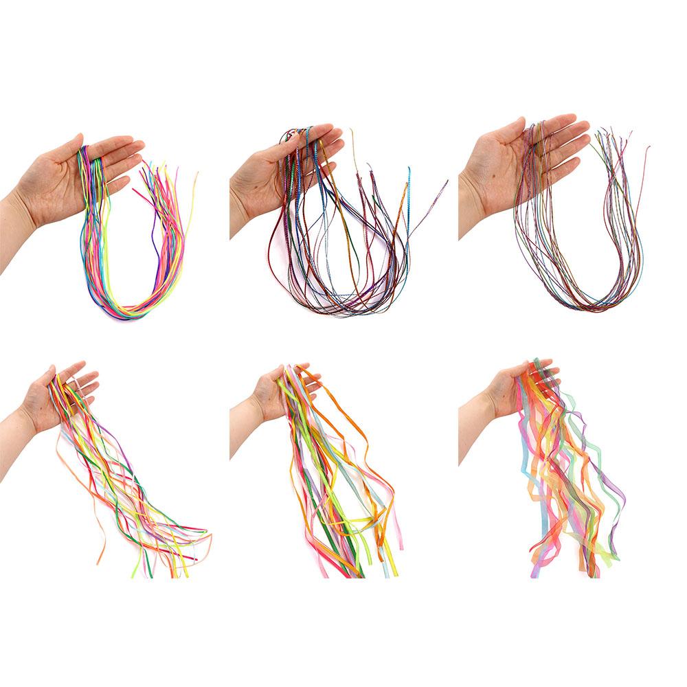 Women Rope Strands Kids Decor African Braid Mix Colorful Hair Braids Girl DIY Ponytail Hair Ribbons