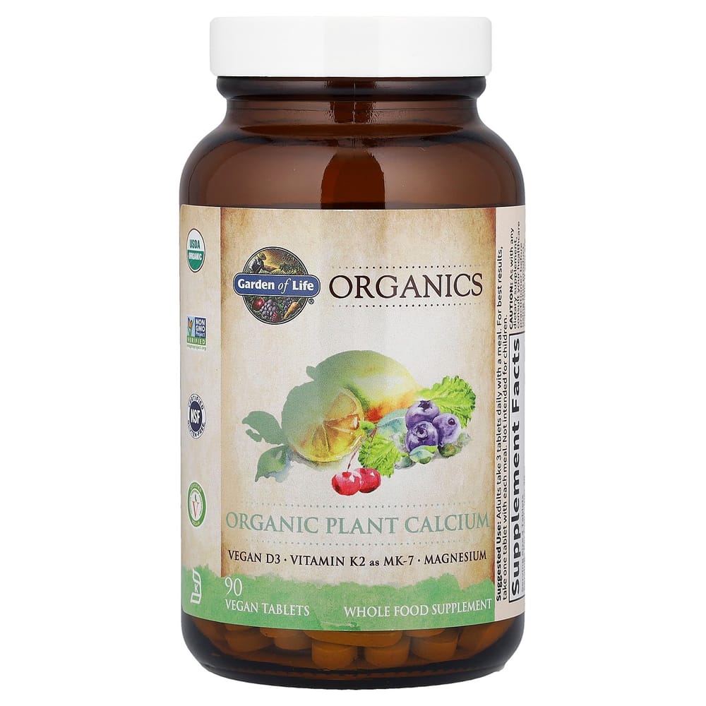 Garden of Life mykind Organics Plant Calcium Veggie Tablets, 90 Count