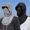 Мужская и женская маска для лица с защитой от ультрафиолета Балаклава Защита от солнца Дышащий ледяной шелковый длинный шейный платок для езды на велосипеде, мотоцикле, рыбалки