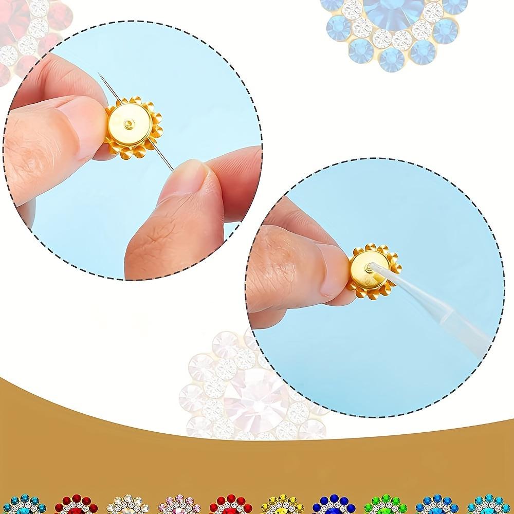 50/100/200 шт. сплава, стеклянный цветок в форме коготь, плоская задняя часть, стразы, используются для изготовления одежды, обуви, шляп, сумок