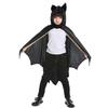 Kids Halloween Costume Bat Cape Hooded Cloak Black Cosplay Outfit Children 3-8 Years