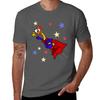 Funny Rubber Chicken Superhero Cartoon Tshirt Fashion Casual Short Sleeve Tshirt