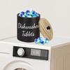 Wide Opening Dishwasher Pod Container Round Kitchen Storage Box Laundry Pods Container  Apartment