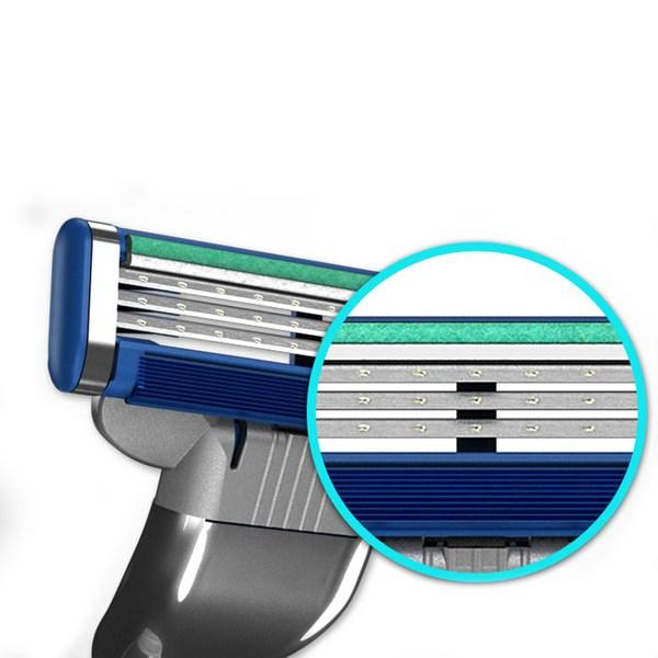 Gillette Mach3 Turbo Razor, 1 Pack, 3 Pieces ,Korean Razor Blade
