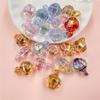 25Pcs 12*17.5mm Beads Transparent Acrylic Round Pendant Colorful Beading Accessory DIY Jewelry Accessories