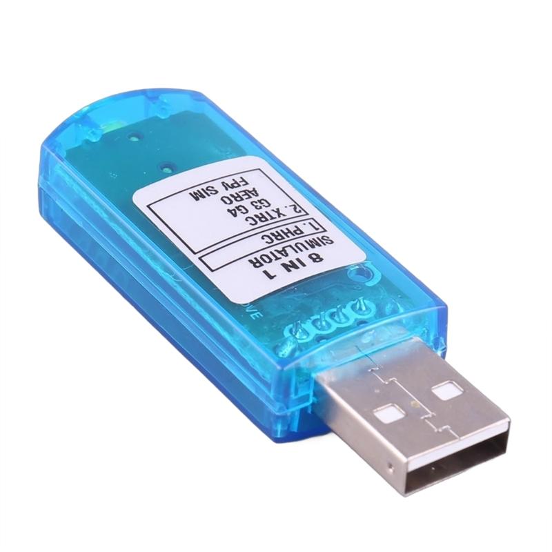 USB-симуляторы полета 8 в 1 FPV Авиационные вертолетные контроллеры с кабелем для обучения и тренировки навыков полета