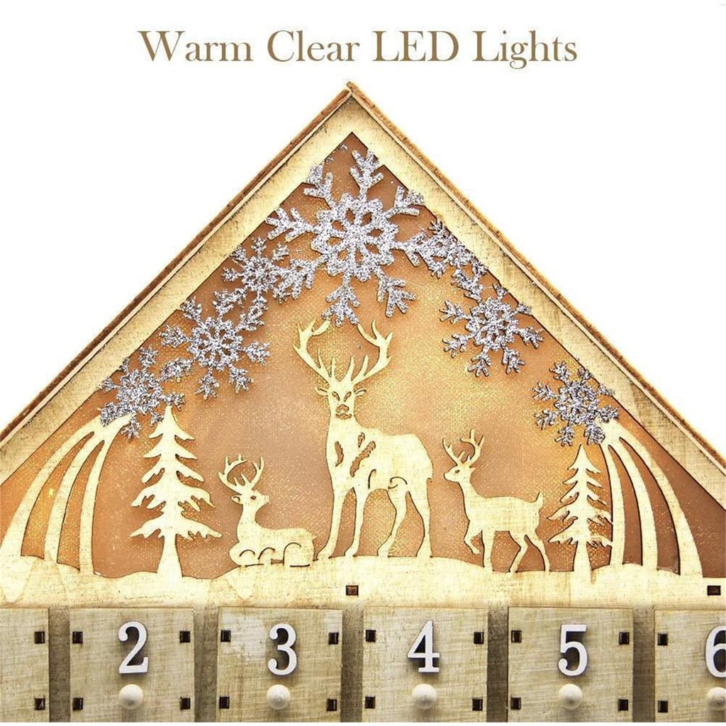 Белый 24-дневный календарь обратного отсчета, рождественский цифровой календарь, украшения, рождественские украшения, украшения для дома, поделки