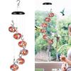 Beautiful Bird Water Feeder Outdoor Garden Yard Hummingbird Water Feeder with 6 Mouth Outdoor Hanging Garden