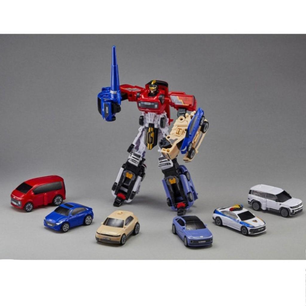 Young Toys Миниатюрная/большая фигурка трансформирующегося робота Tobot Great Six