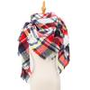 Spring Autumn Winter Shawl Ladies Plaid Triangle Scarf