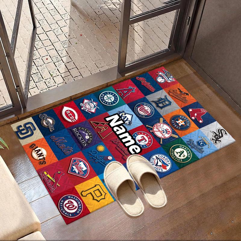 Custom Name Personalized NFL Print Carpet, Versatile Home Decor Rug, for Playroom, Apartment, Balcony, Entryway, Hallway Gift