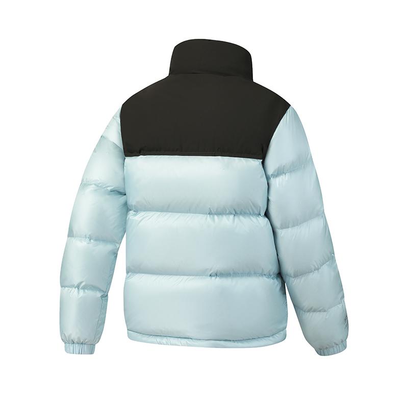 Fila Лыжная серия 4810 Пуховик из гусиного пуха Snow Peak Модный Персонализированный Защитный Теплый Комбинированный Пуховик со стойкой воротником для лыжного спорта A11W546921FLB