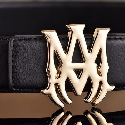 Мужской стильный кожаный ремень с гладкой пряжкой - Универсальный для бизнеса и моды