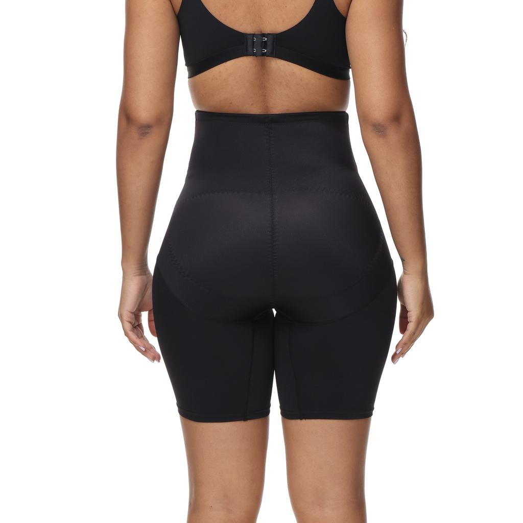 High Waisted Shapewear Tummy Control Shorts Butt Lifting Body Shaper Fajas Shorts with Hook Zipper Closure